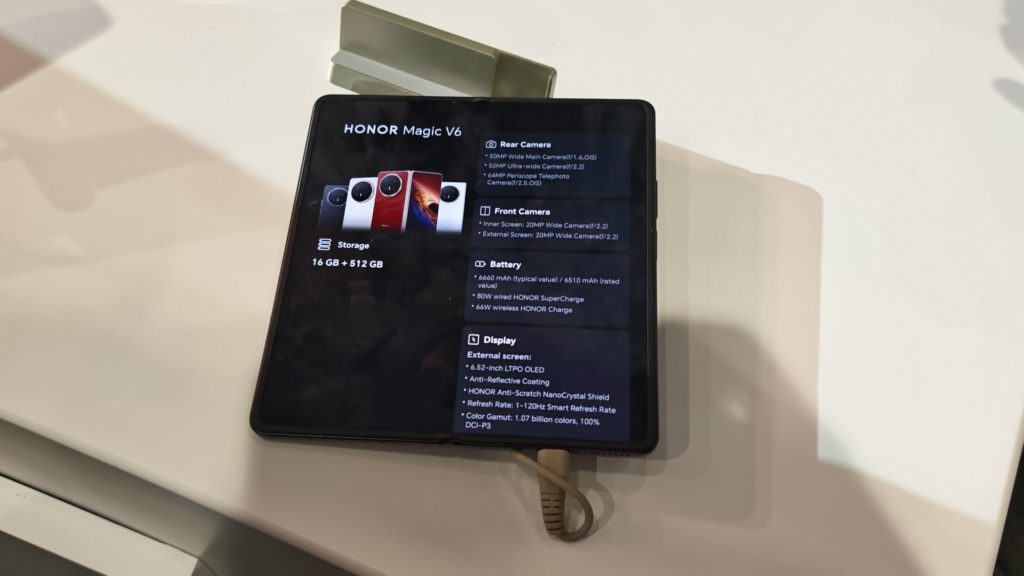 HONOR Magic V6のカメラスペック